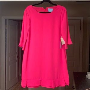 Pink Peplum Dress